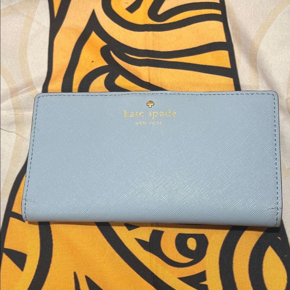 Kate Spade Slim Bifold Light Blue Wallet